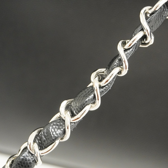 Auth  Chanel Deauville 2WAY Bag Women's Leather Handbag,Shoulder Bag,Tote Bag... - Picture 7 of 9